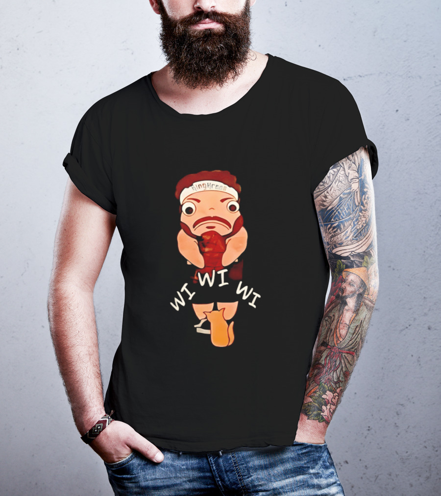 KingKreas Wi Wi Wi Cartoon Character Headband T-Shirt