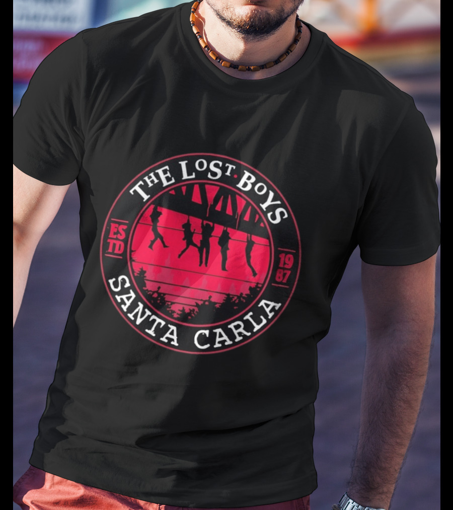 The Lost Boys Santa Carla Estd 1987 Vampire Movie Iconic Hanging Scene T-Shirt