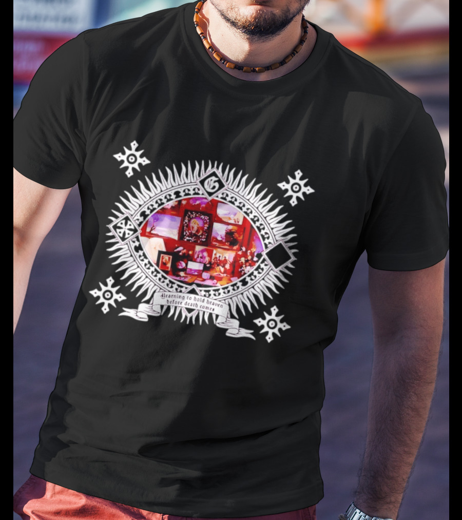Yearning To Hold Heaven Before Death Comes Framed Pictures And Flowers T-Shirt