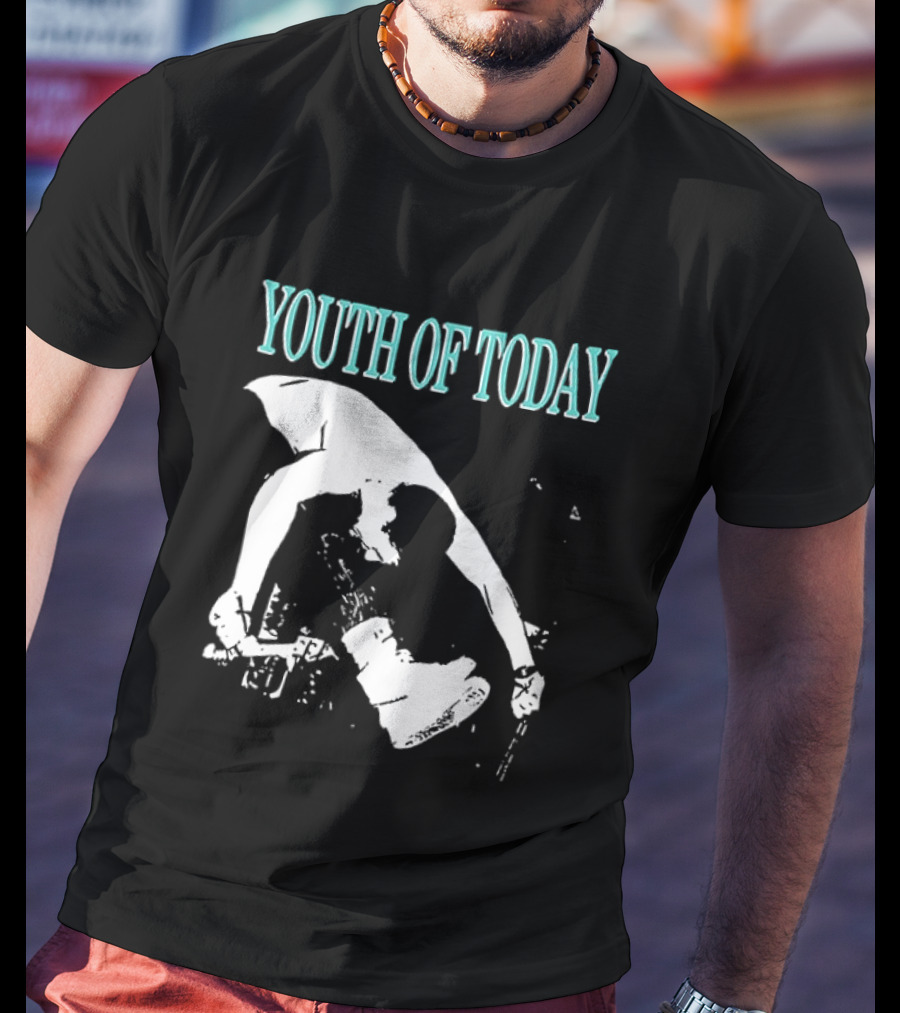 Youth Of Today Physically Strong Morally Straight Positive Youth 2 Sided Band Merch T-Shirt