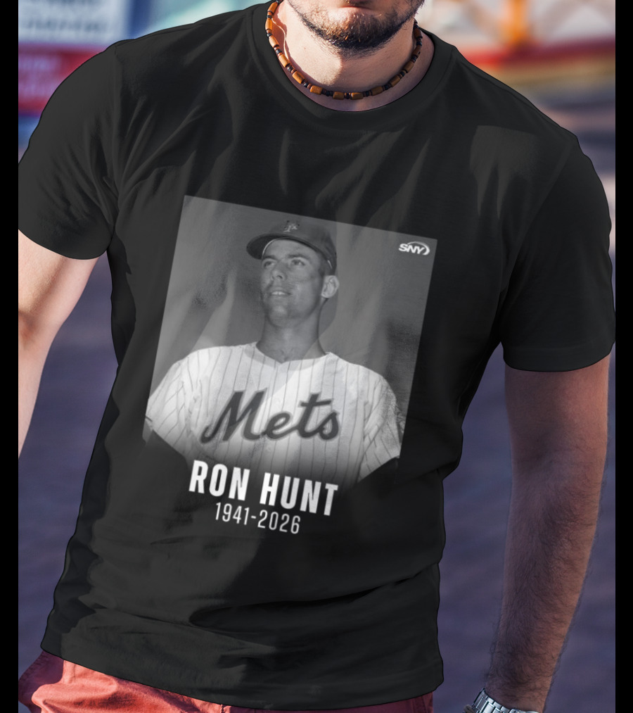 Ron Hunt 1941 2026 Mets SNY Memoriam T-Shirt