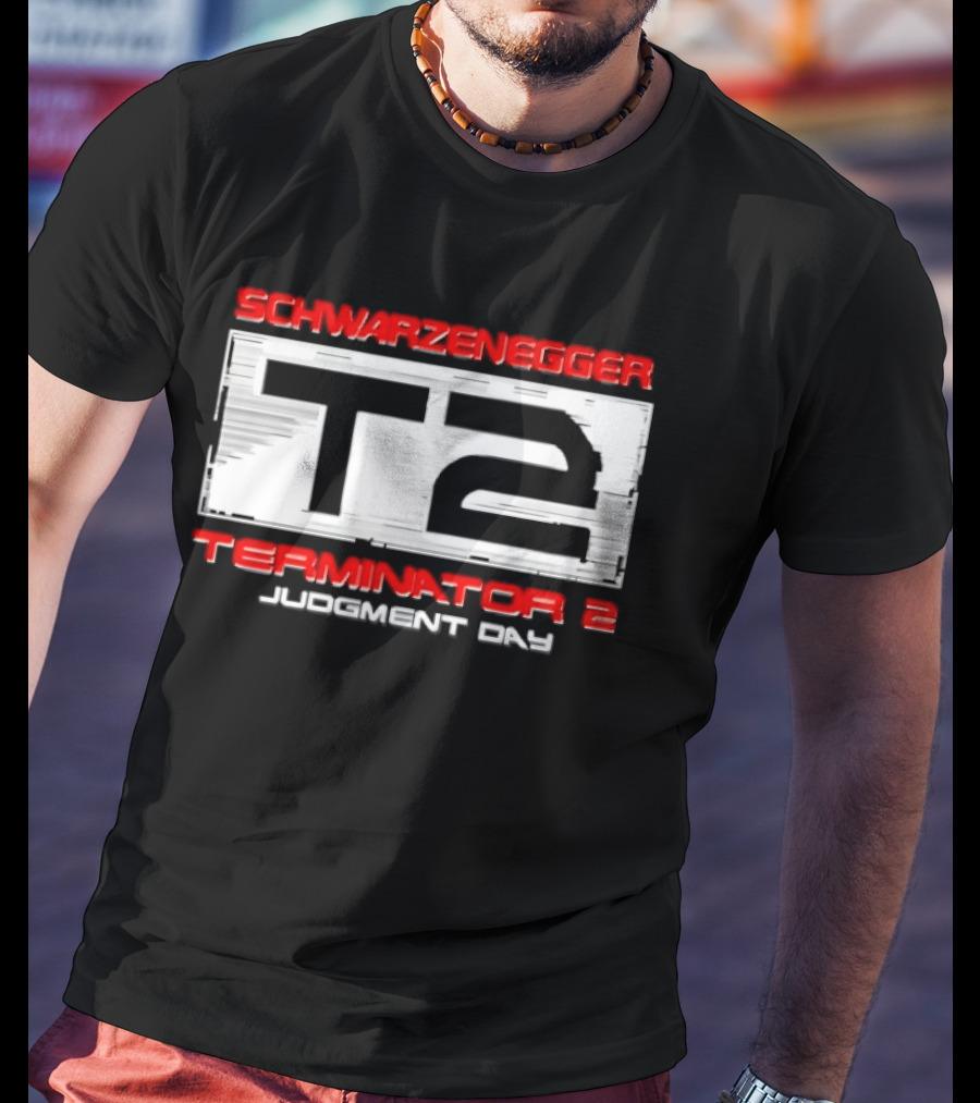 Schwarzenegger T2 Terminator 2 Judgment Day T-Shirt