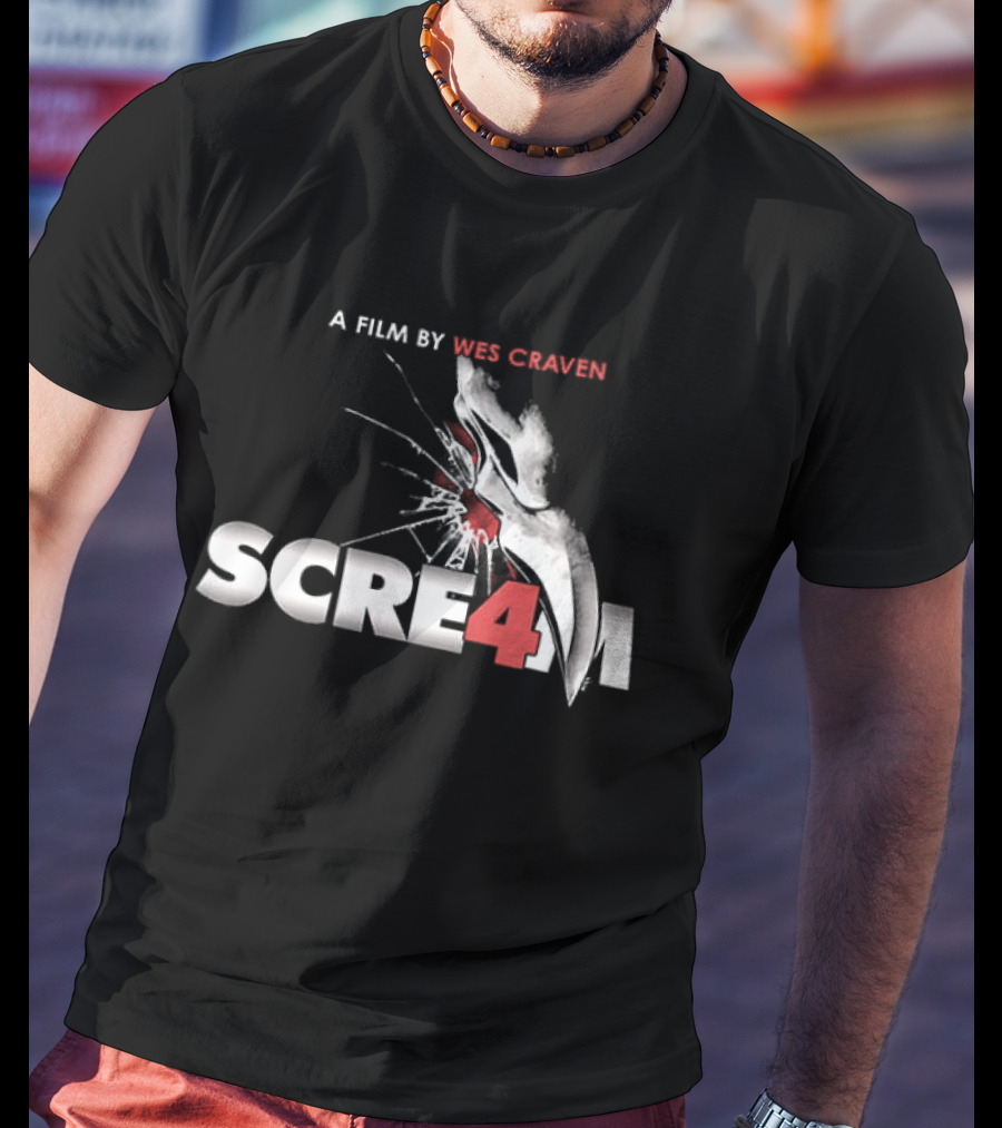 A Film By Wes Craven Scream 4 New Decade New Rules T-Shirt