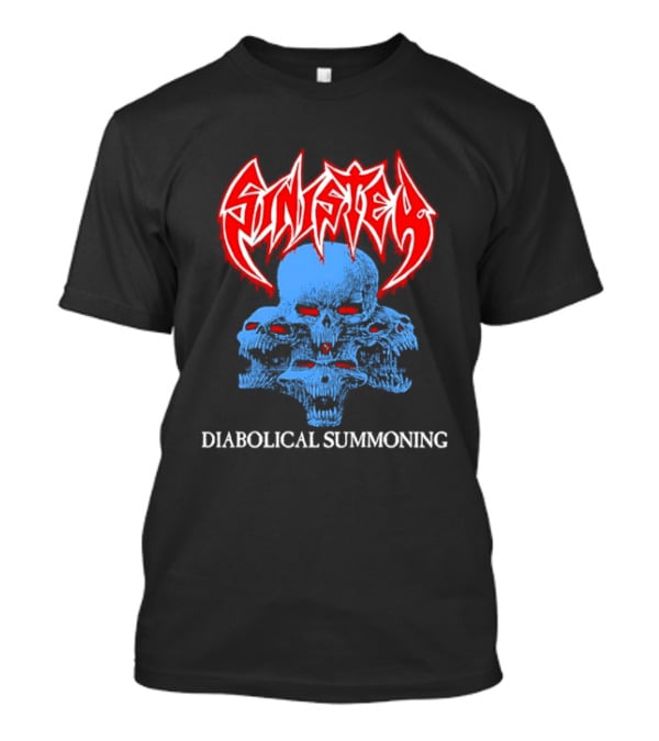 Sinister Diabolical Summoning Death Metal Skulls T-Shirt
