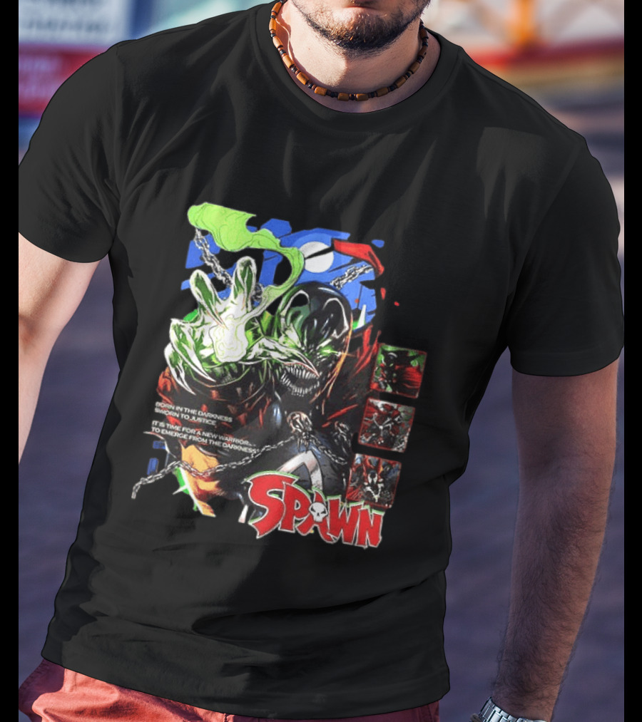 Spawn Born In The Darkness Sworn To Justice New Warrior Emerges T-Shirt