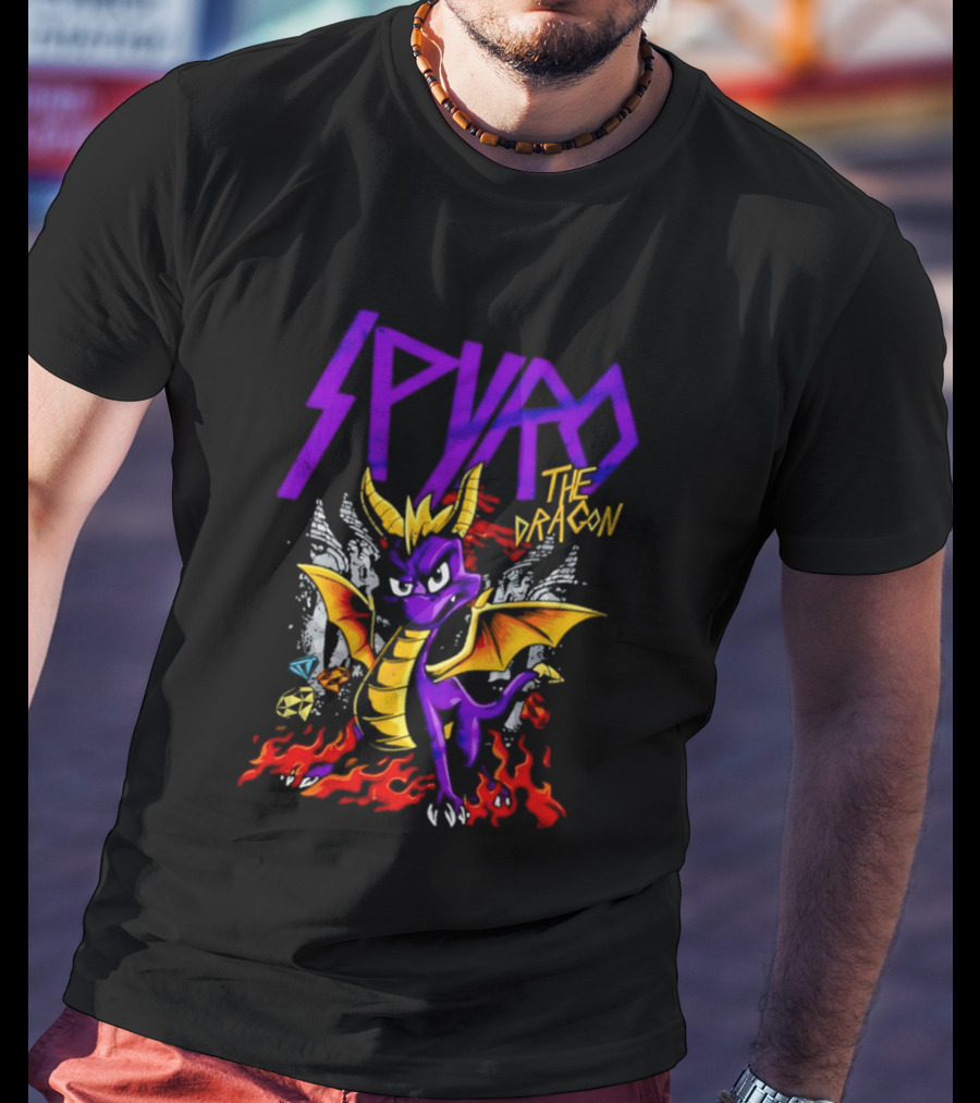 Spyro The Dragon Purple Fire Adventure T-Shirt