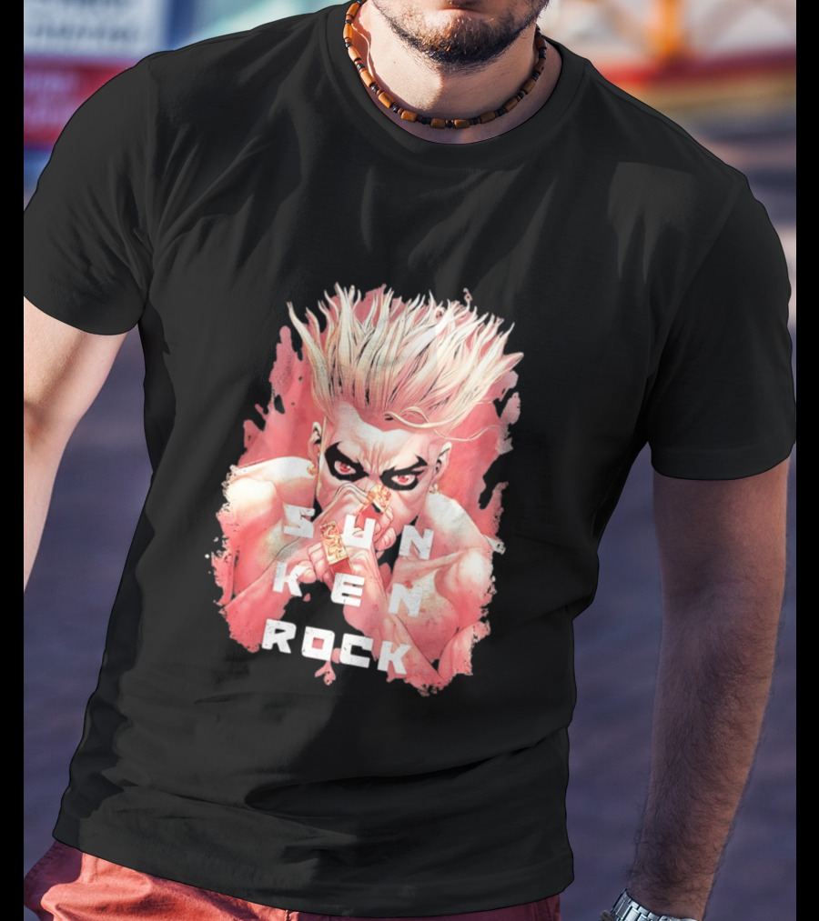 Sun Ken Rock Ken Kitano Manga Boichi Anime Intense Look T-Shirt