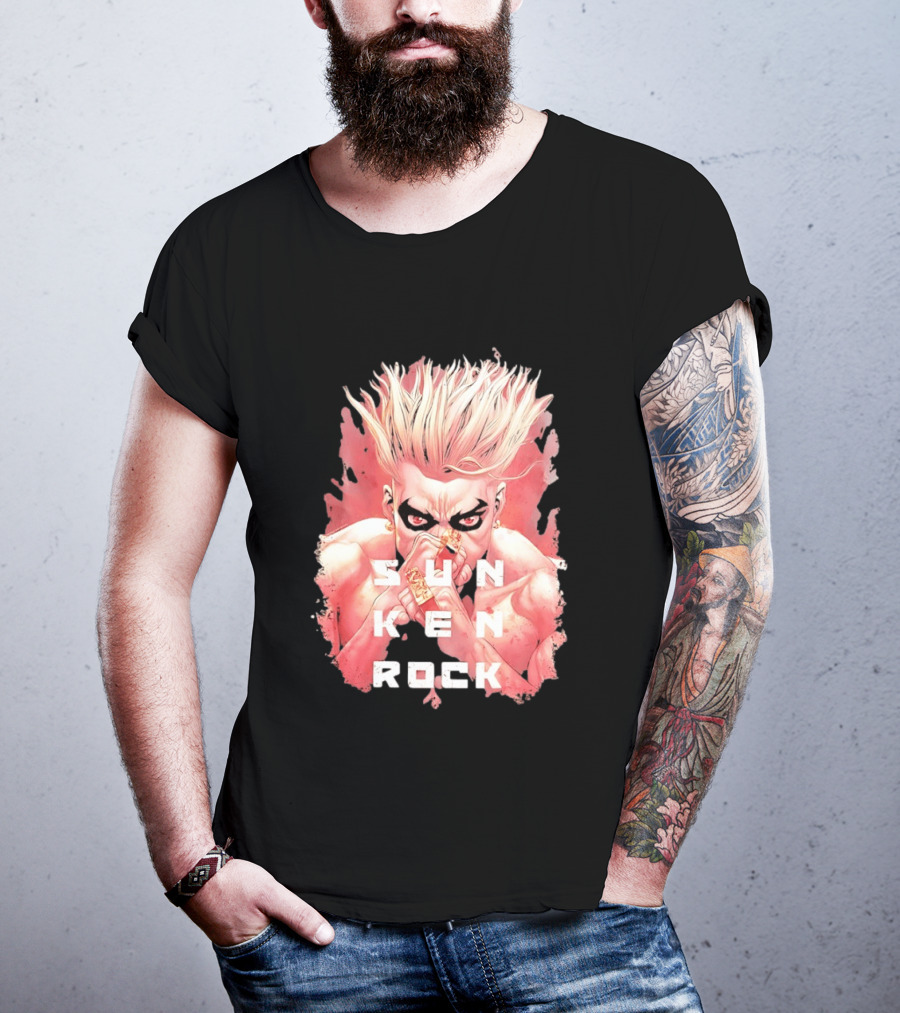 Sun Ken Rock Ken Kitano Manga Boichi Anime Intense Look T-Shirt