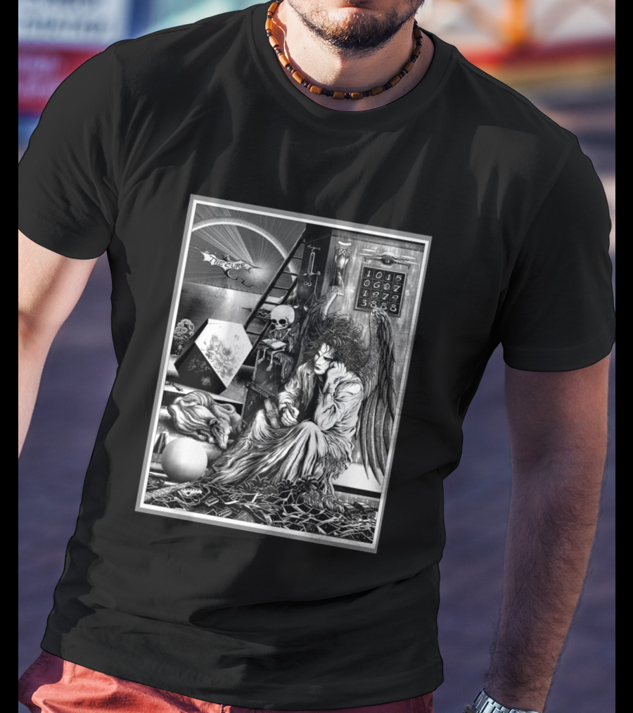 The Cure Berlin Germany 2026 Night 1 Limited Edition Event Wuhlheide July 10 Angel Artwork Skull Ladder T-Shirt