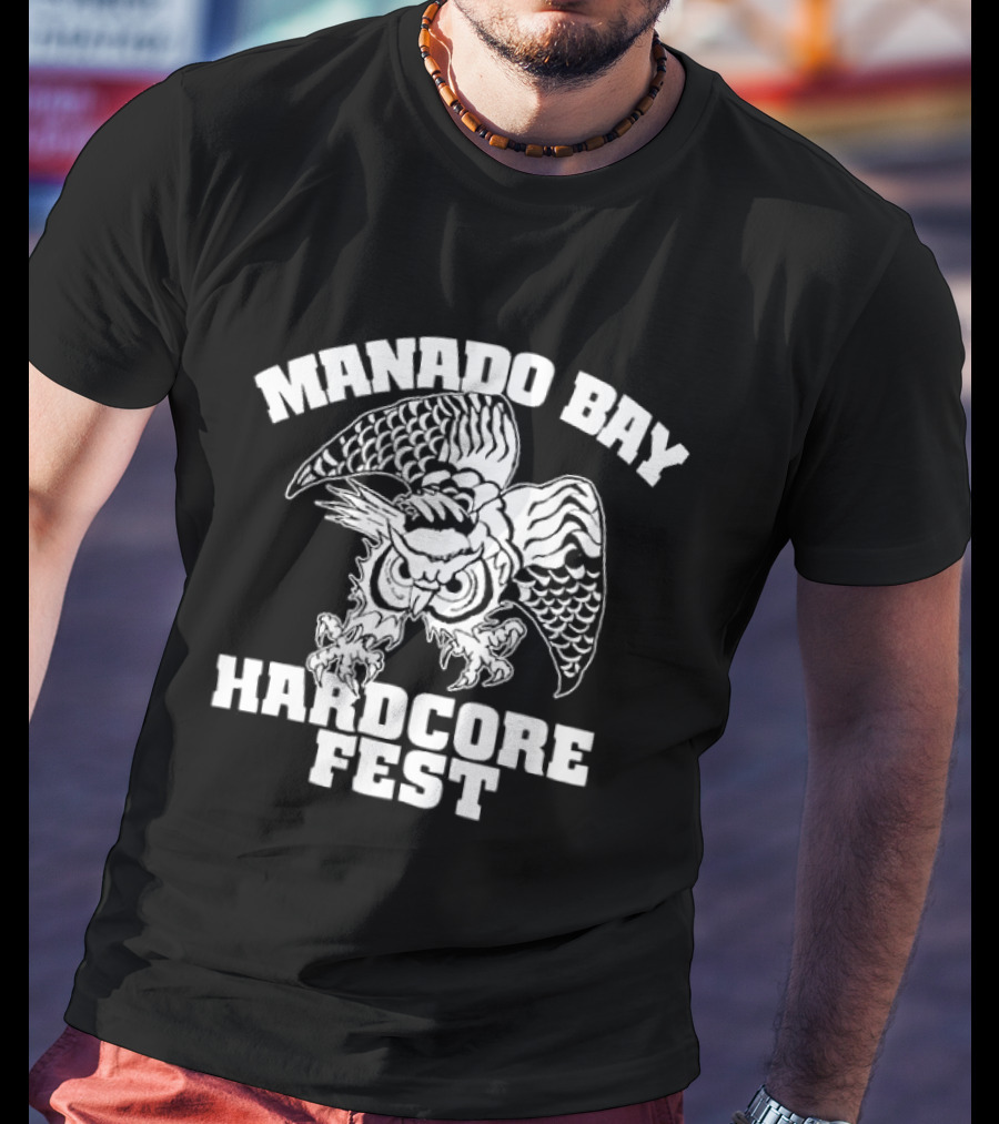 Manado Bay Hardcore Fest Mystique Humanoid 406 Fistful Threats Braver Bells Of War Two Sided T-Shirt