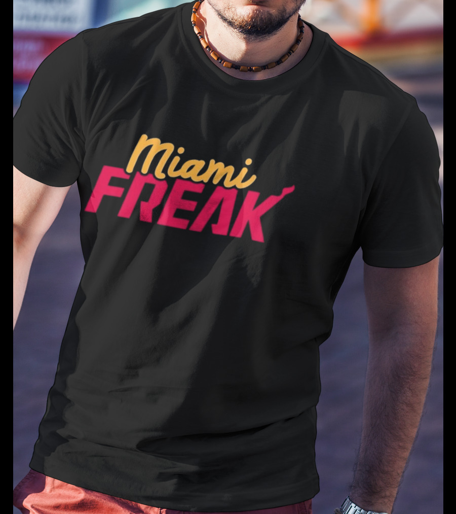Miami Freak Miami Vice Aesthetic Retro Vibes T-Shirt