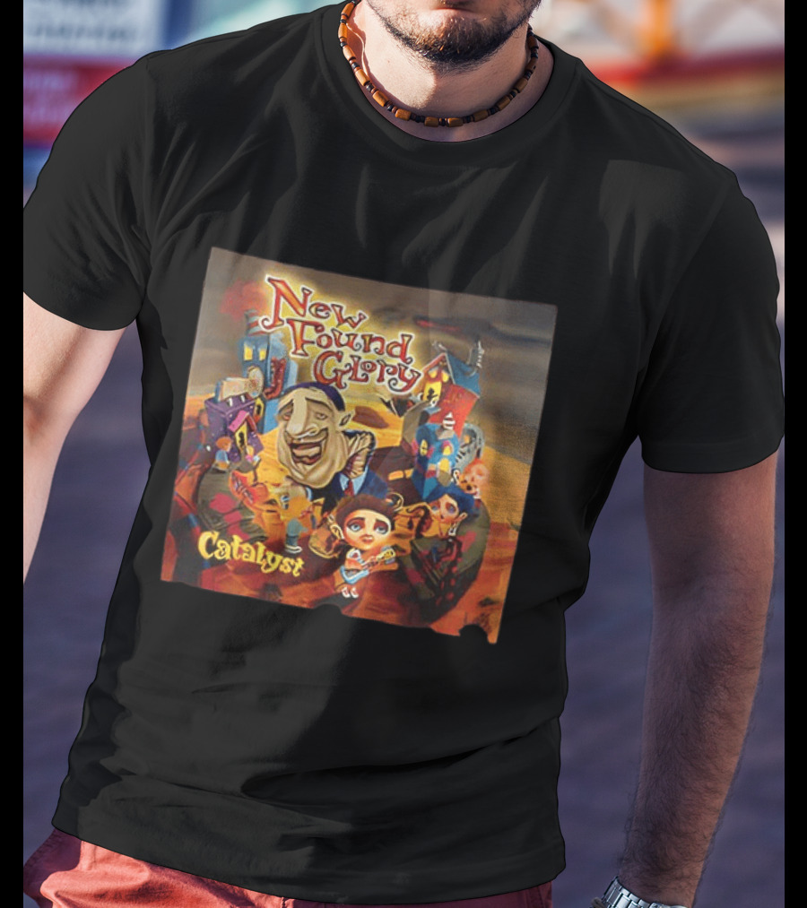 New Found Glory Catalyst Album Artwork With Cartoon Characters T-Shirt