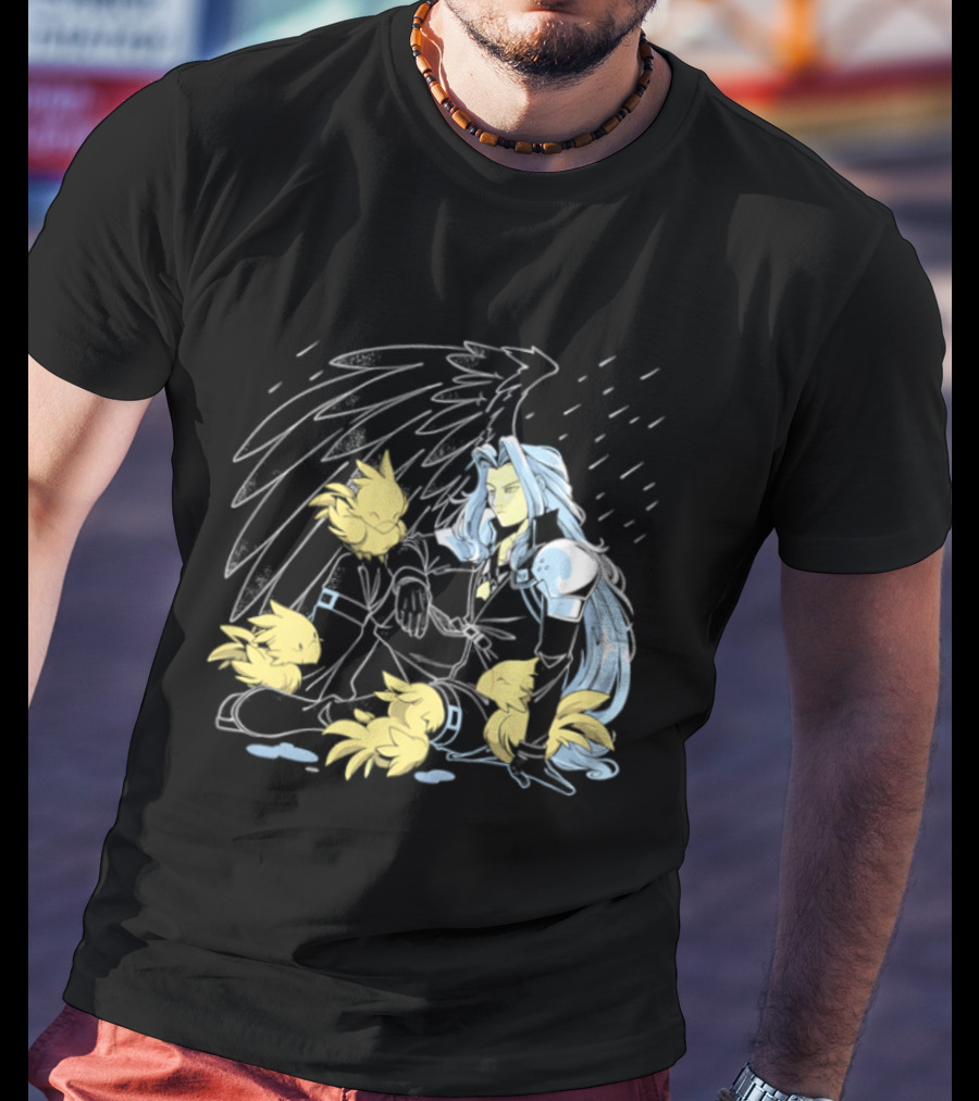 One Wing Bird Lover Chocobo Final Fantasy Fan T-Shirt