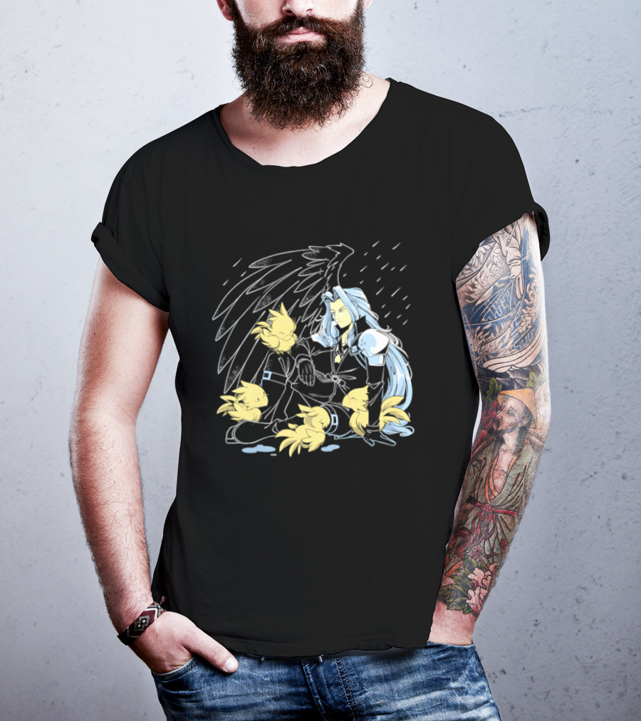 One Wing Bird Lover Chocobo Final Fantasy Fan T-Shirt