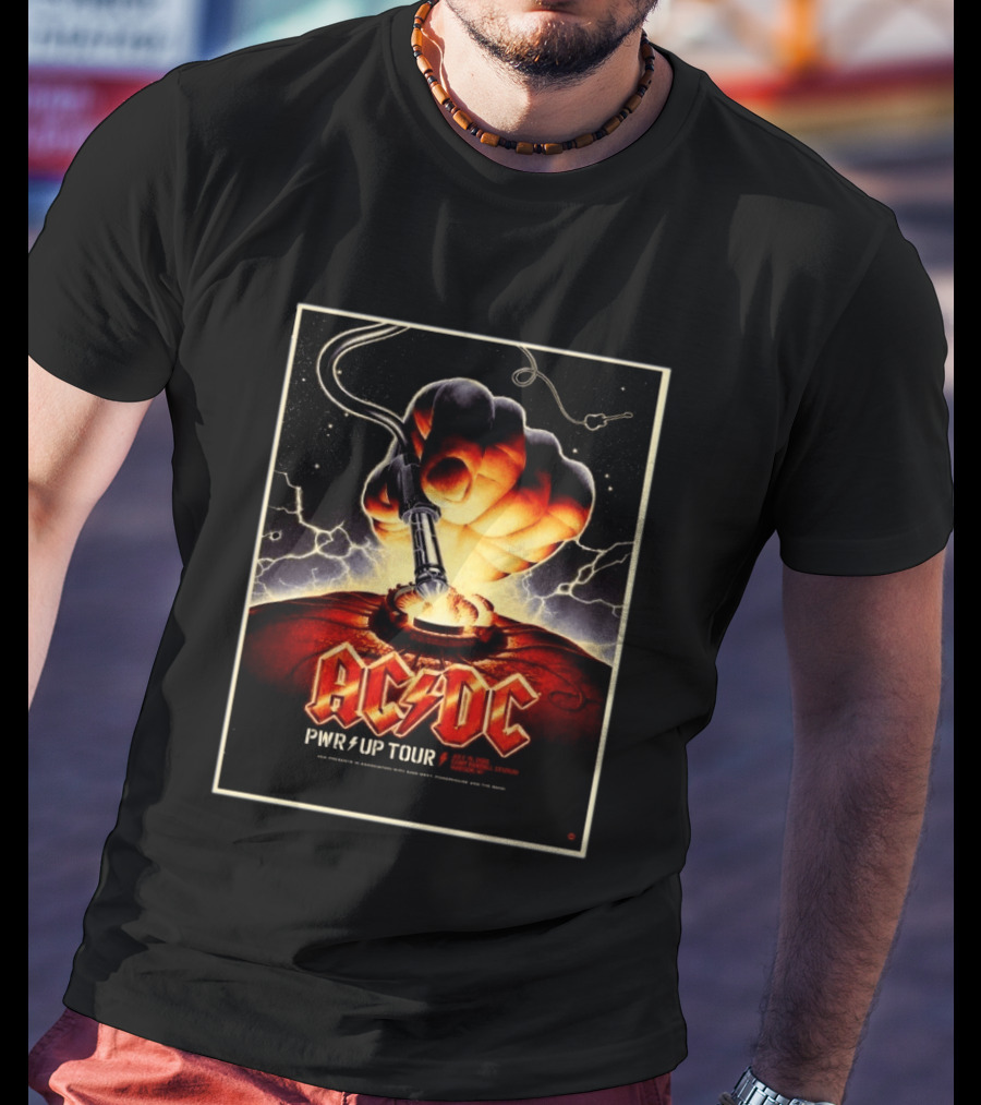 ACDC PWR Up Tour 2026 Camp Randall Stadium Madison Wisconsin July 19 Exclusive Event T-Shirt
