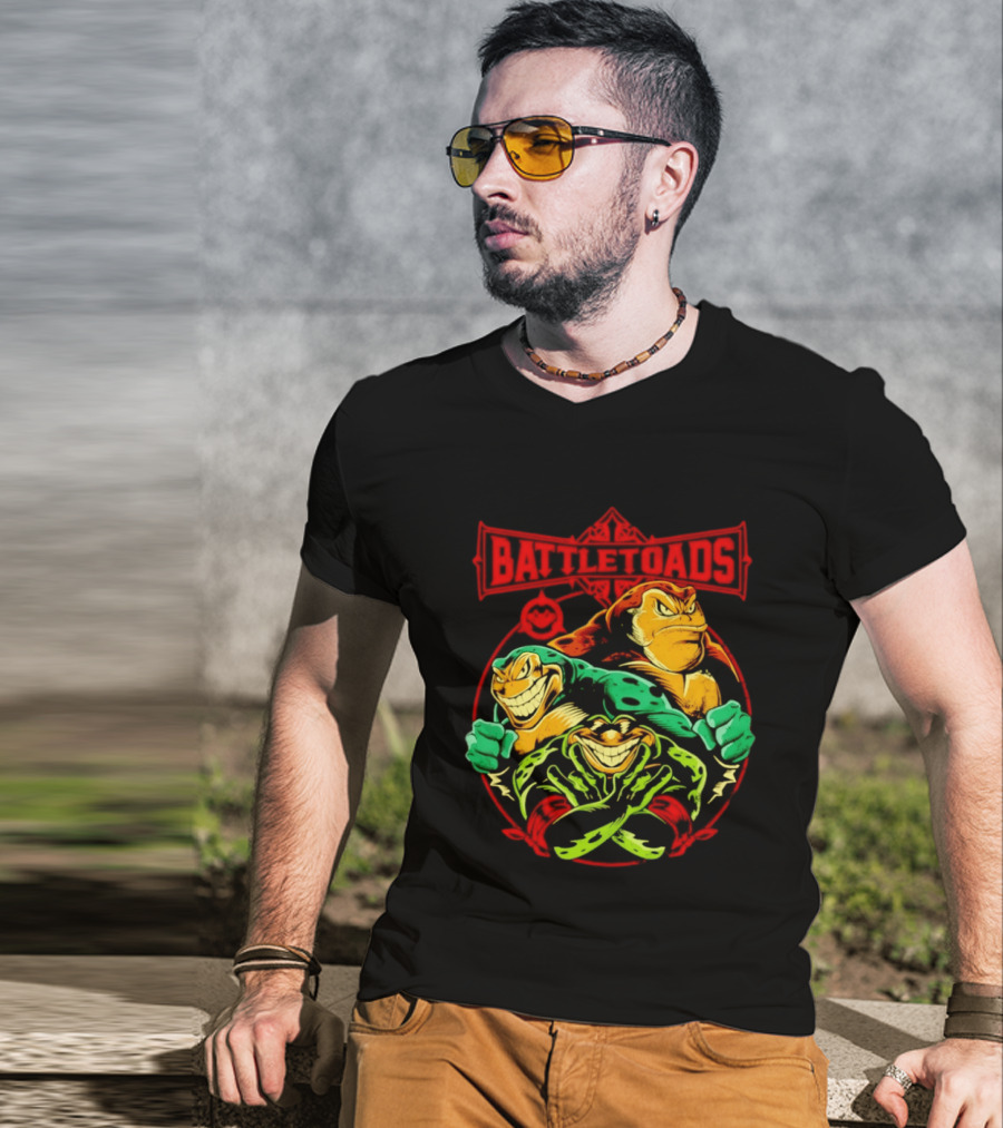 Battletoads Trio Rash Zitz Pimple Retro Gaming Legends T-Shirt