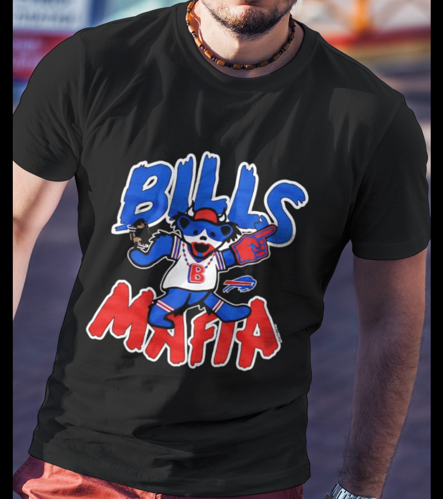 Buffalo Bills Mafia Grateful Dead Bear BILLS MAFIA T-Shirt