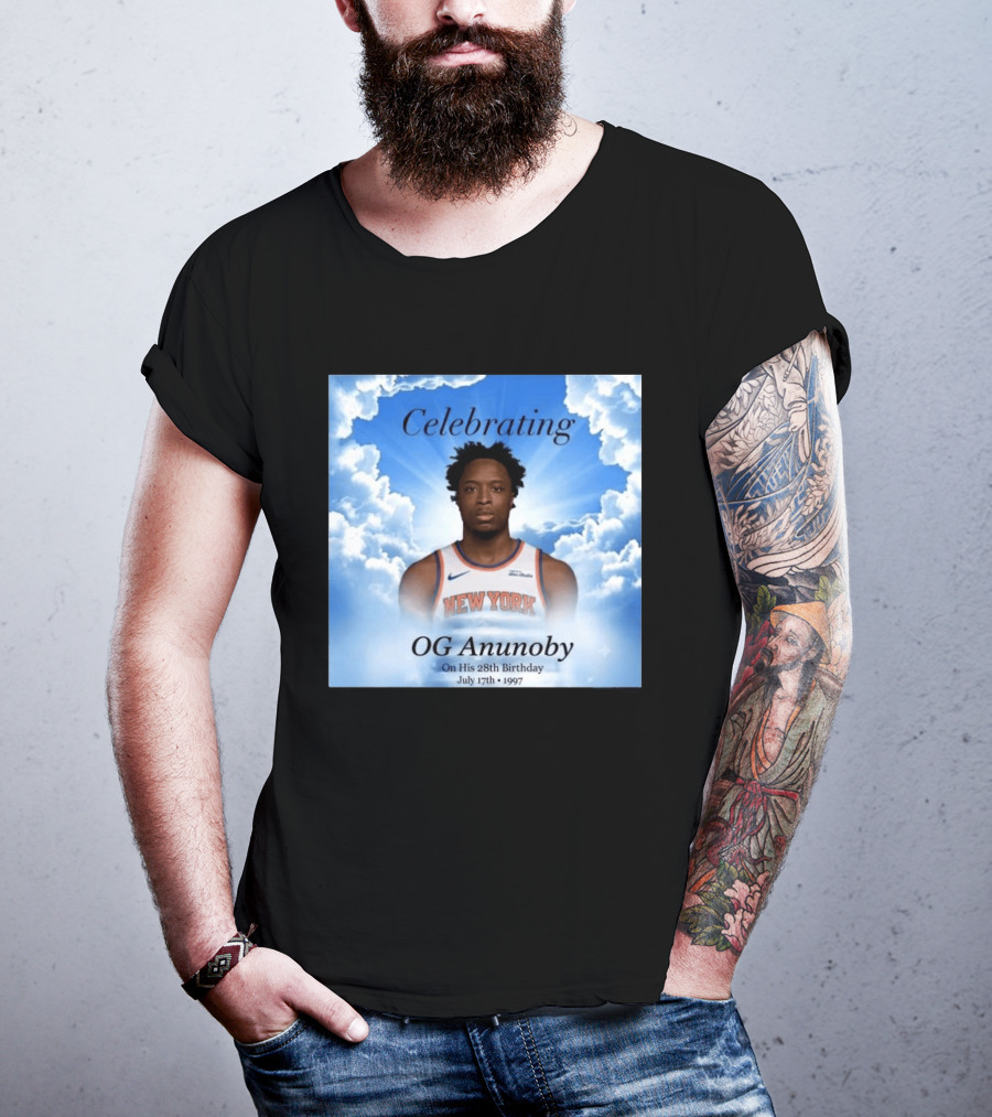Celebrating OG Anunoby On His 28th Birthday July 17th 1997 New York Basketball T-Shirt