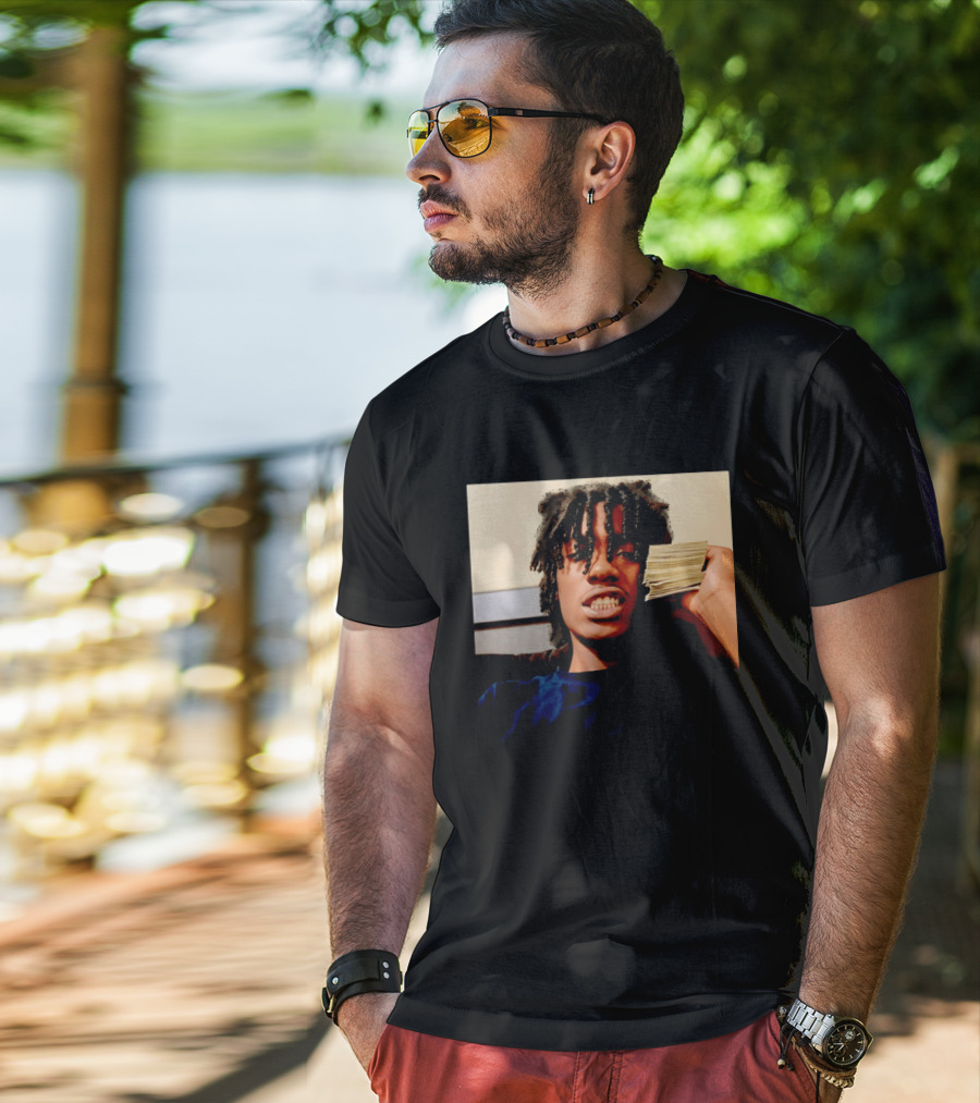Lil Double 0 Rapper Hip Hop Money Stack Pose T-Shirt