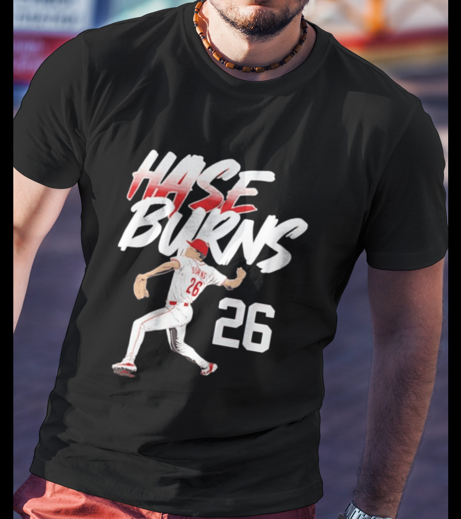 Chase Burns Cincinnati Reds Baseball Ace Number 26 T-Shirt