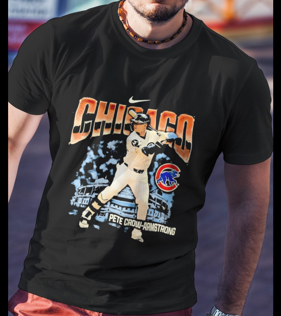 Chicago Cubs Pete Crow Armstrong Wrigley Field Nike T-Shirt