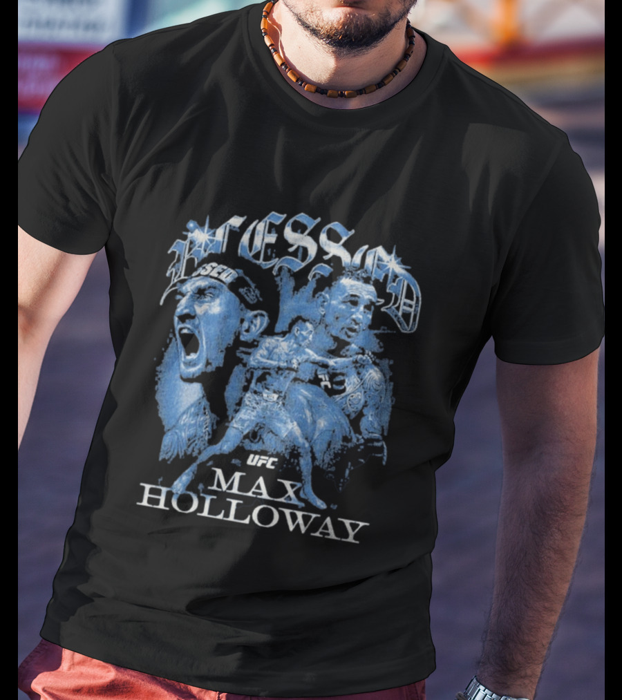 Blessed Max Holloway UFC Grunge T-Shirt