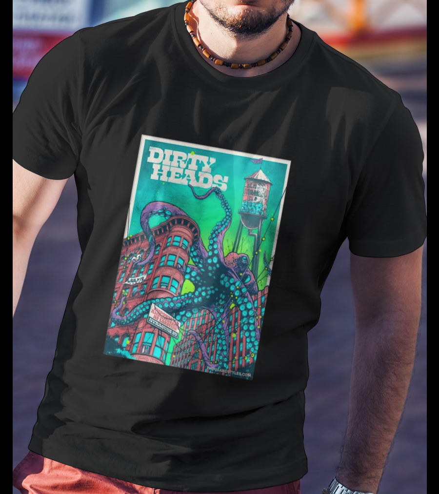 Dirty Heads Live At Syracuse Amphitheater July 19 2026 Octopus T-Shirt