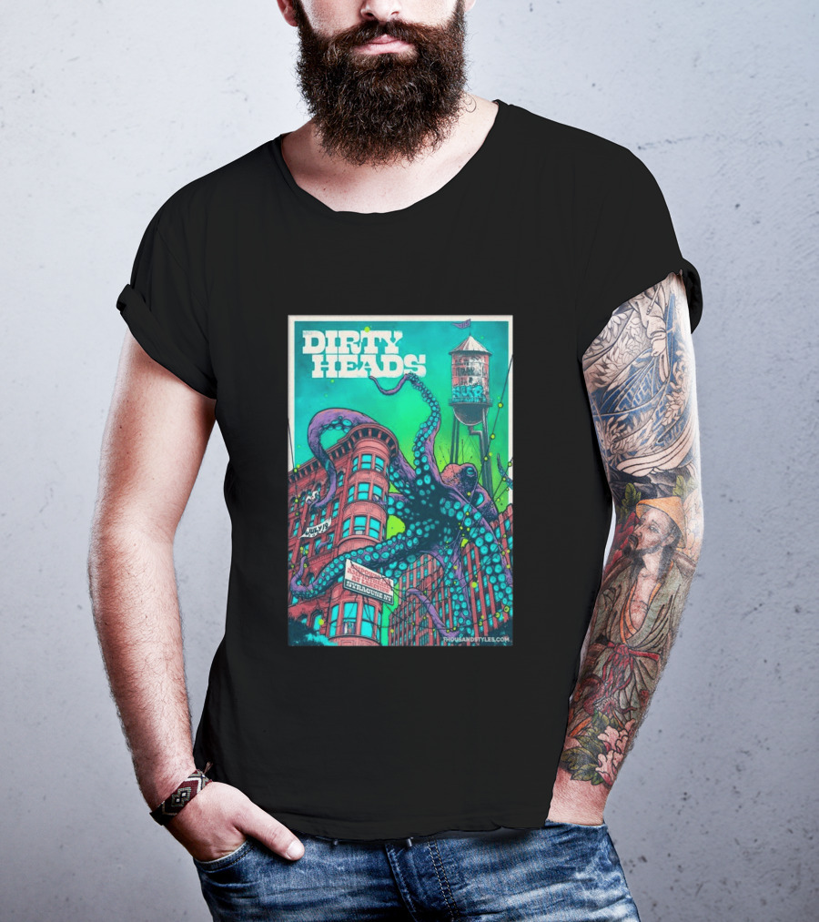 Dirty Heads Live At Syracuse Amphitheater July 19 2026 Octopus T-Shirt