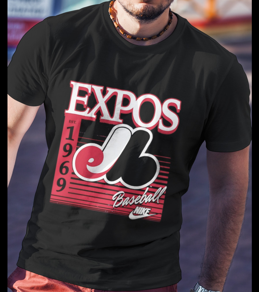 Expos Est 1969 Montreal Baseball Nike T-Shirt