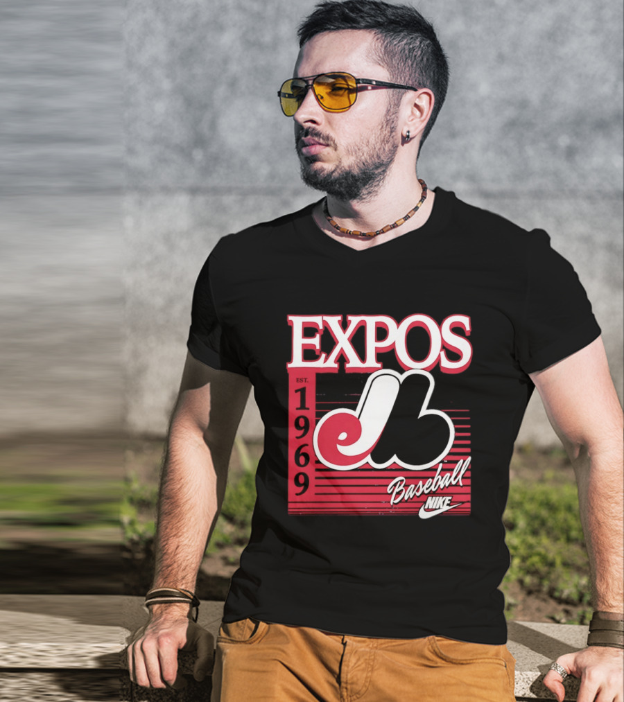 Expos Est 1969 Montreal Baseball Nike T-Shirt