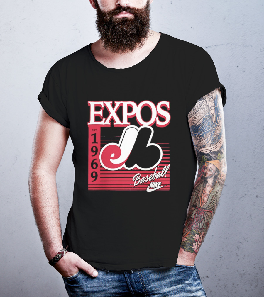 Expos Est 1969 Montreal Baseball Nike T-Shirt