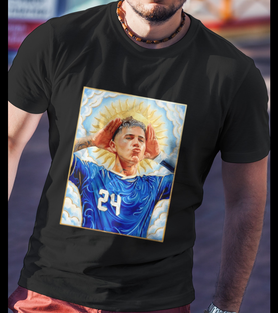 Enzo Fernández 24 Argentina Sun Of May Hands To Ears Gesture T-Shirt