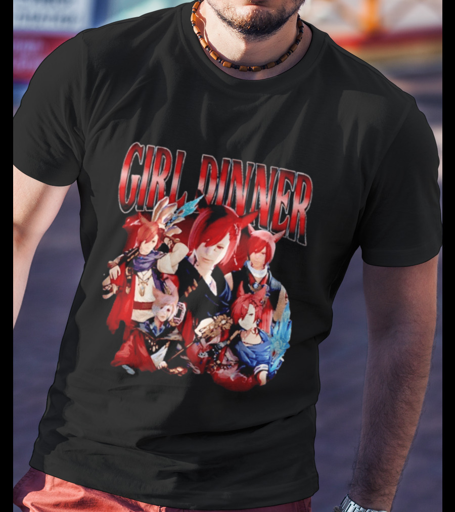 Girl Dinner Anime Character Compilation T-Shirt