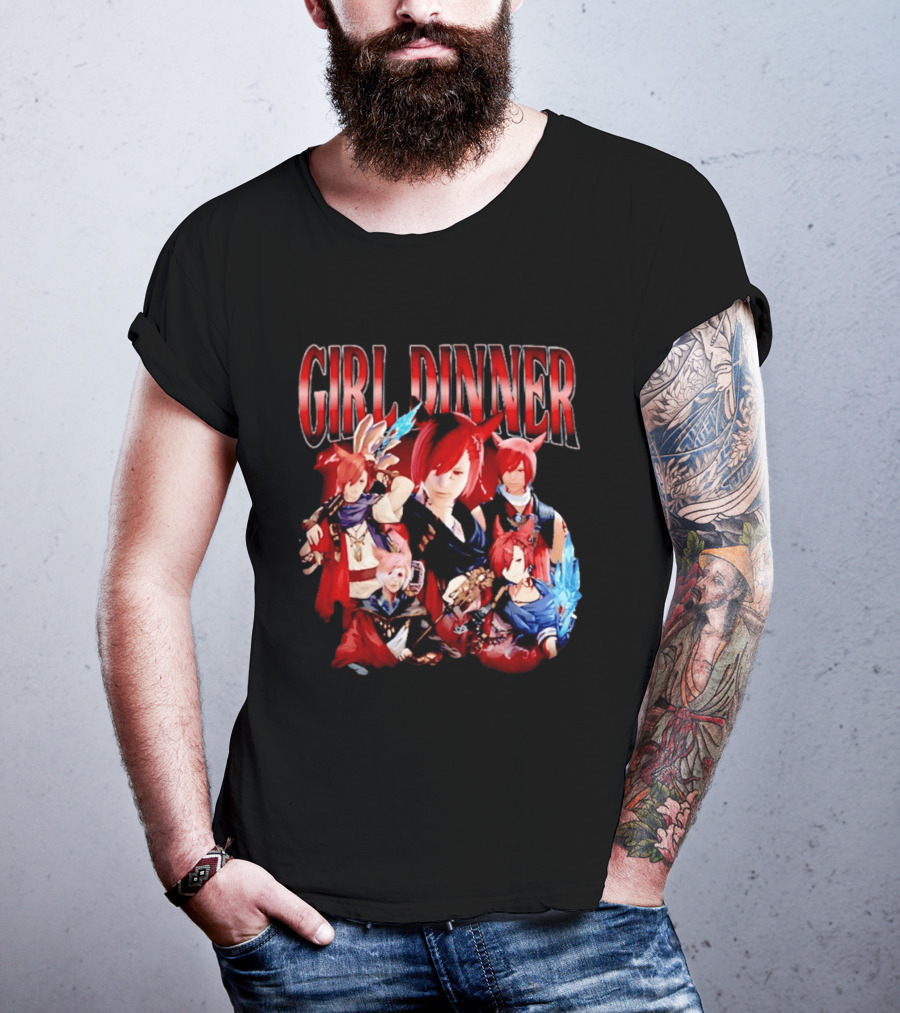 Girl Dinner Anime Character Compilation T-Shirt