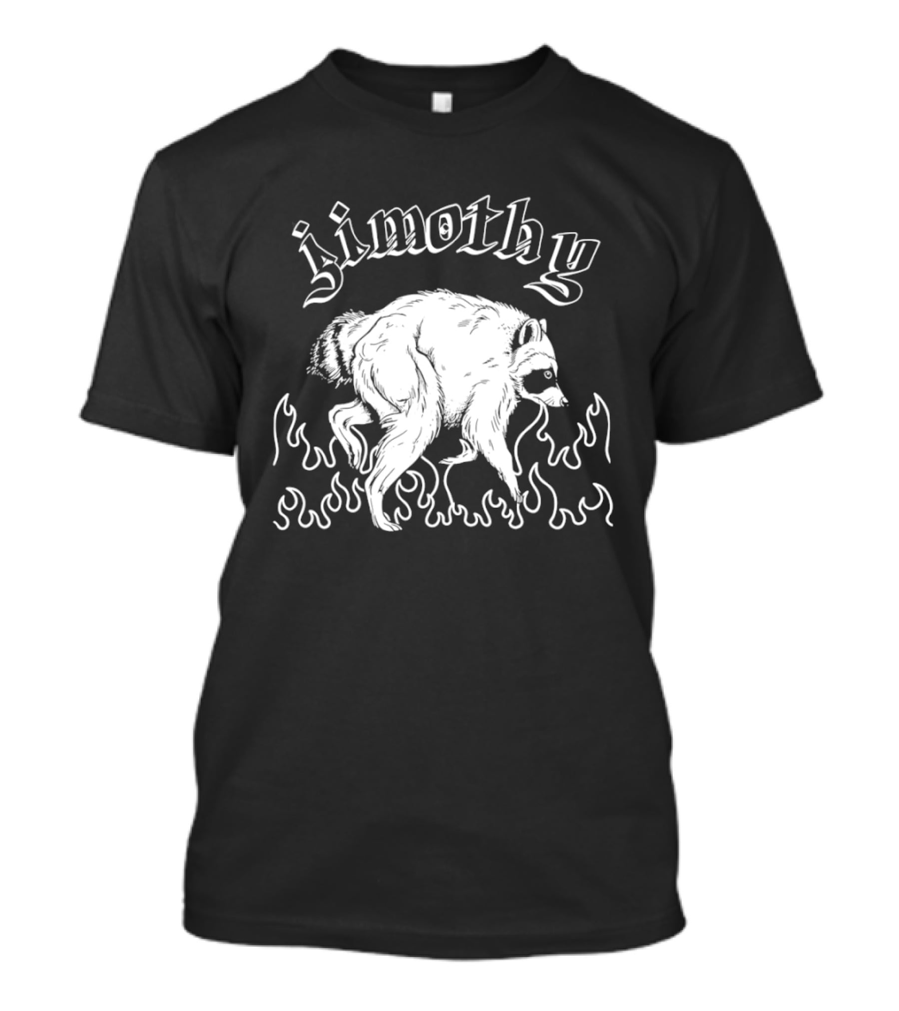 Jimothy Raccoon In Flames T-Shirt