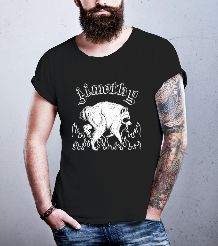 Jimothy Raccoon In Flames T-Shirt