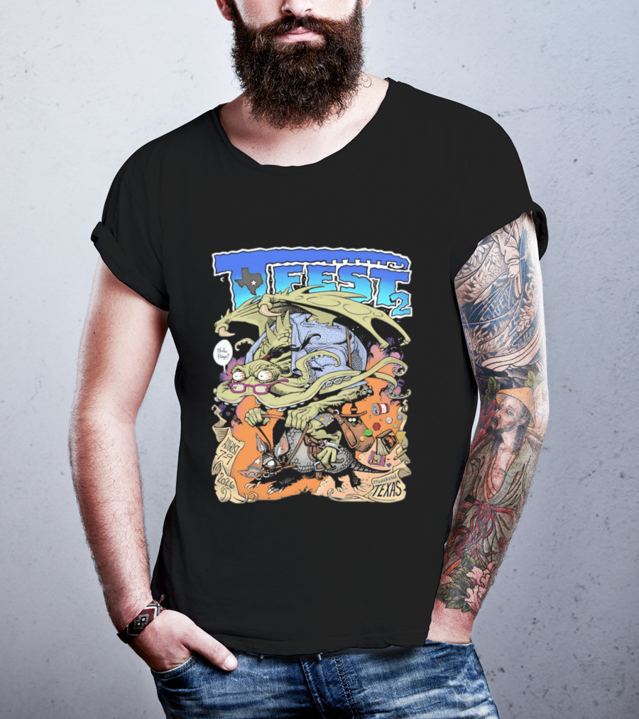 T Fest 2 Cthulhu Armadillo August 29 2026 Pflugerville Texas T-Shirt