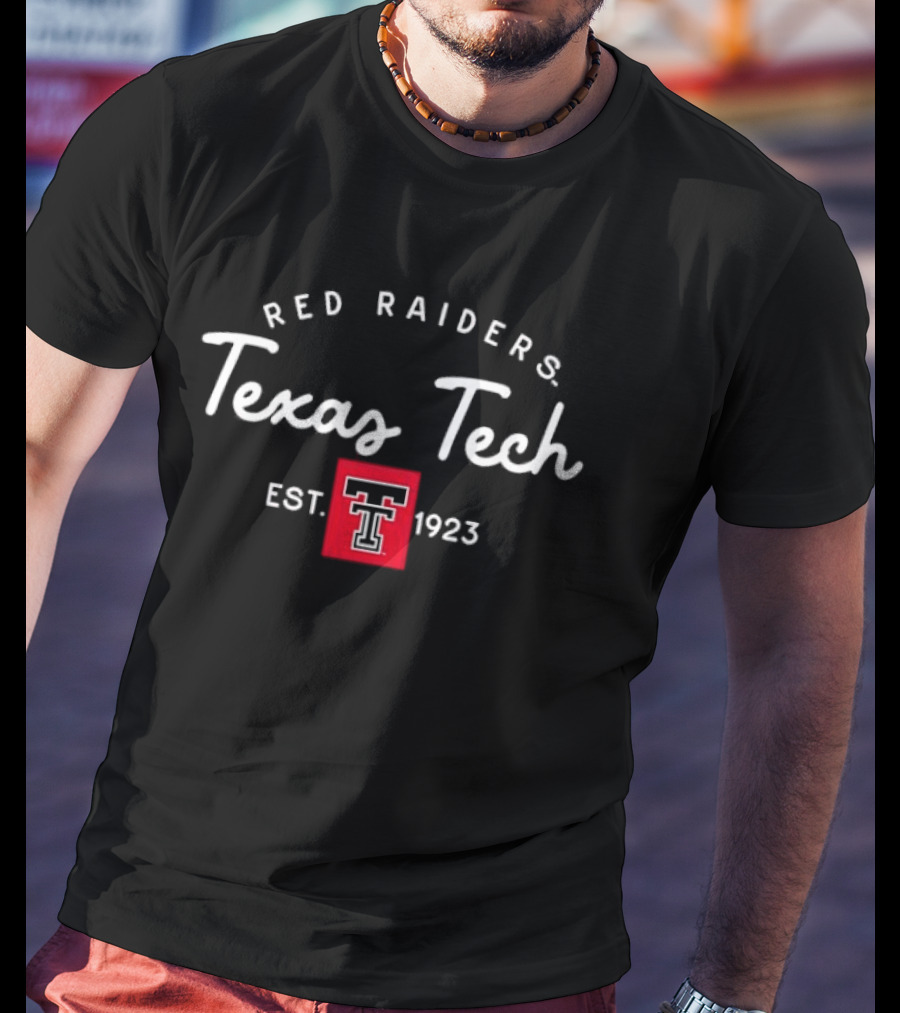 Texas Tech Red Raiders Est 1923 Block NCAA College Football T-Shirt