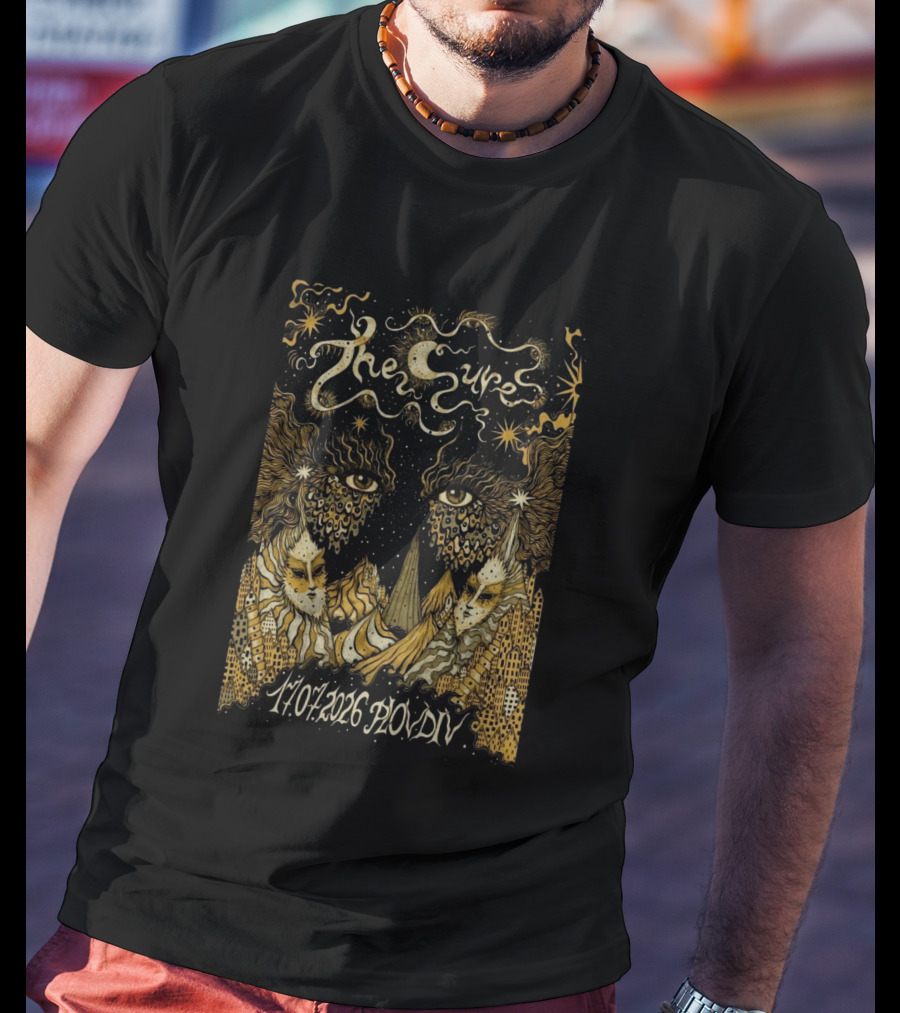 The Cure Phill Good Festival Plovdiv Bulgaria July 17 2026 Psychedelic Starry Night T-Shirt