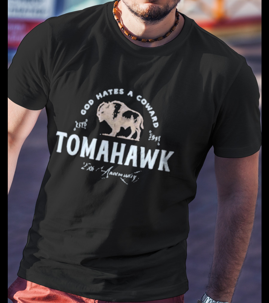Tomahawk US Tour 2026 God Hates A Coward 25th Anniversary Buffalo T-Shirt