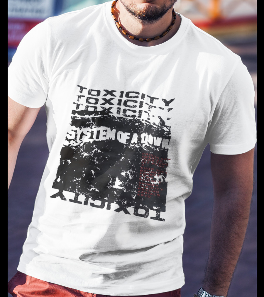 System Of A Down Toxicity Album Tracklist Prison Song Needles Deer Dance Chop Suey Bounce Forest Aerials Arto T-Shirt