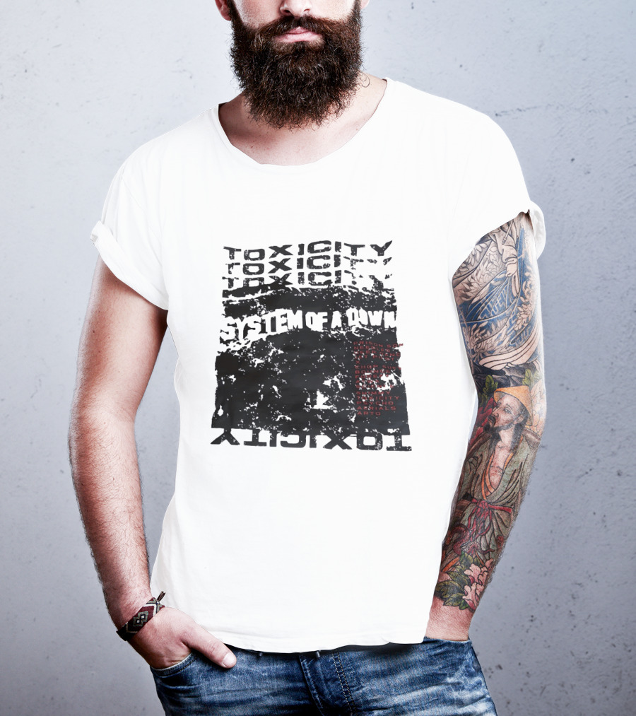 System Of A Down Toxicity Album Tracklist Prison Song Needles Deer Dance Chop Suey Bounce Forest Aerials Arto T-Shirt