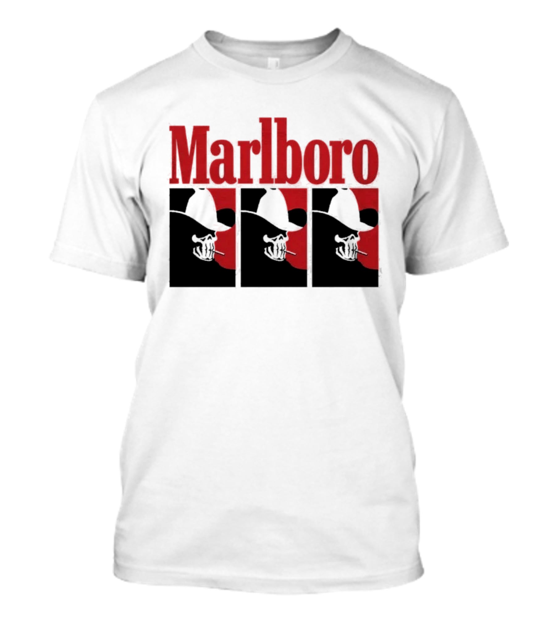 Warren Lotas Marlboro Red Triple Frame Cowboy Aesthetic T-Shirt