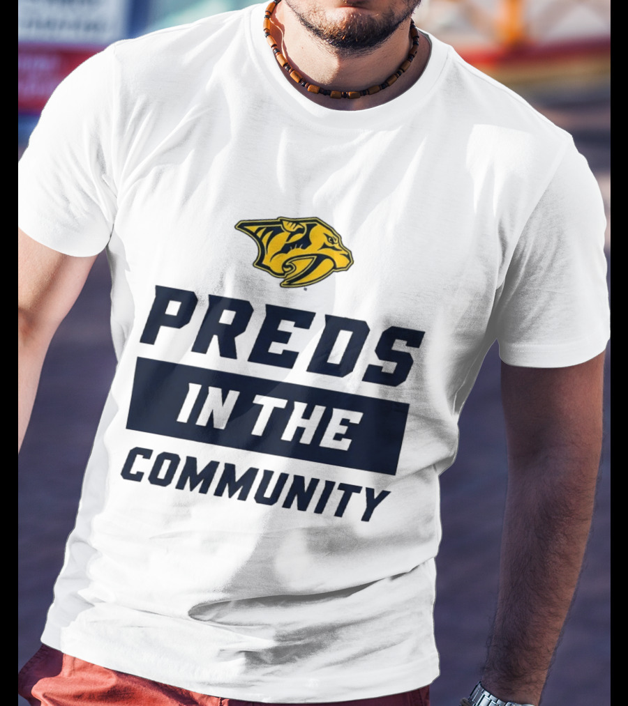 Nashville Predators 2026 Preds In The Community Initiative T-Shirt