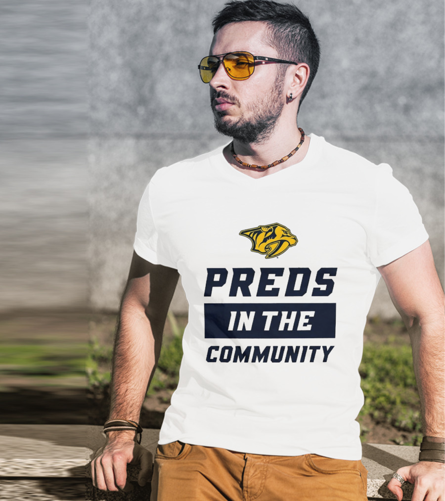 Nashville Predators 2026 Preds In The Community Initiative T-Shirt