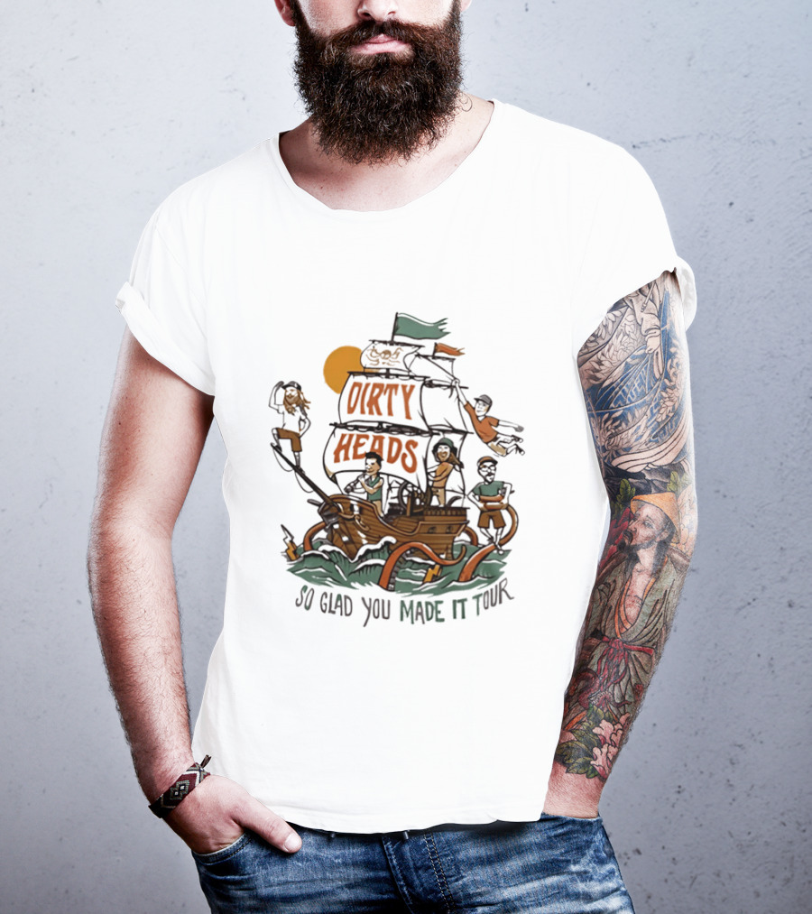 Dirty Heads So Glad You Made It Tour Pirate Ship Adventure T-Shirt