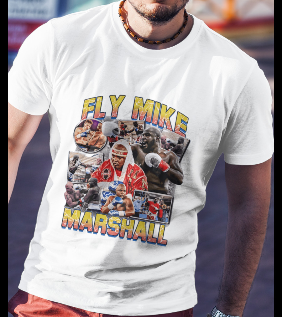 Fly Mike Marshall Boxing Heavyweight Boxer Gucci Kayo Giant Fighter Images T-Shirt