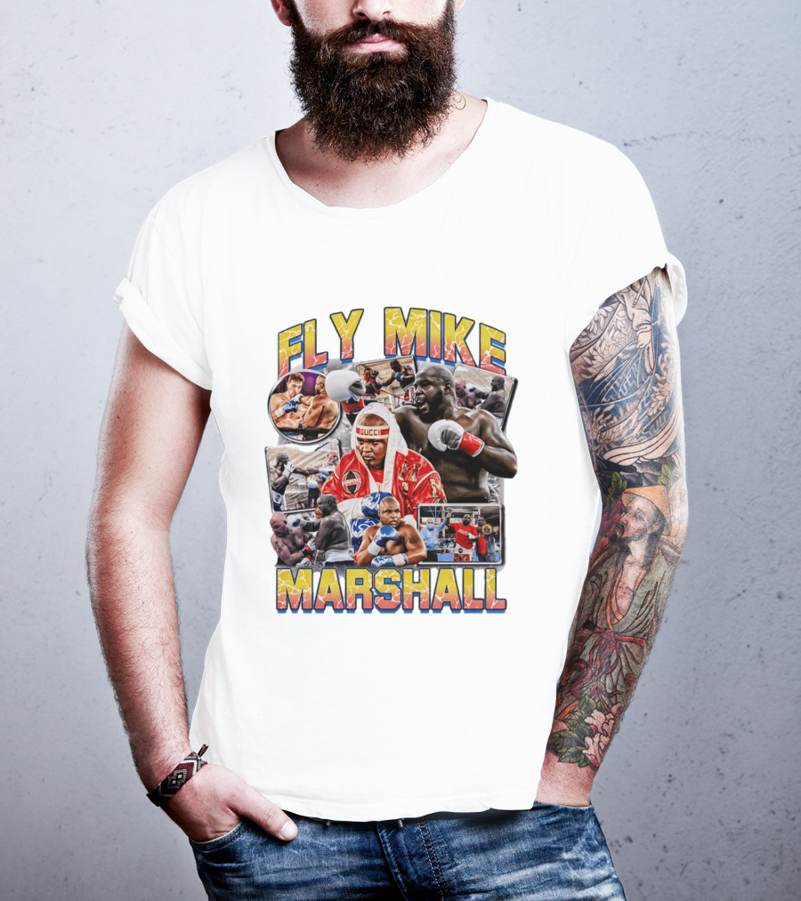 Fly Mike Marshall Boxing Heavyweight Boxer Gucci Kayo Giant Fighter Images T-Shirt