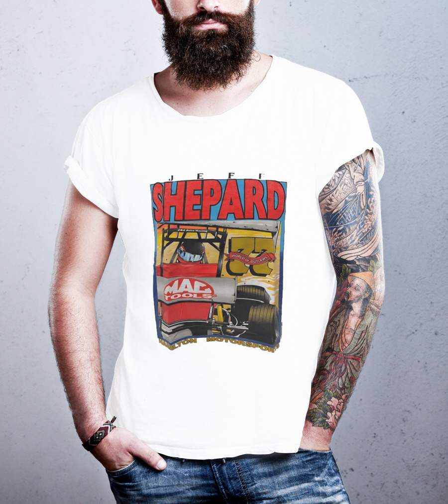 Jeff Shepard Mac Tools World Of Outlaws Racing Hamilton Motorsports T-Shirt