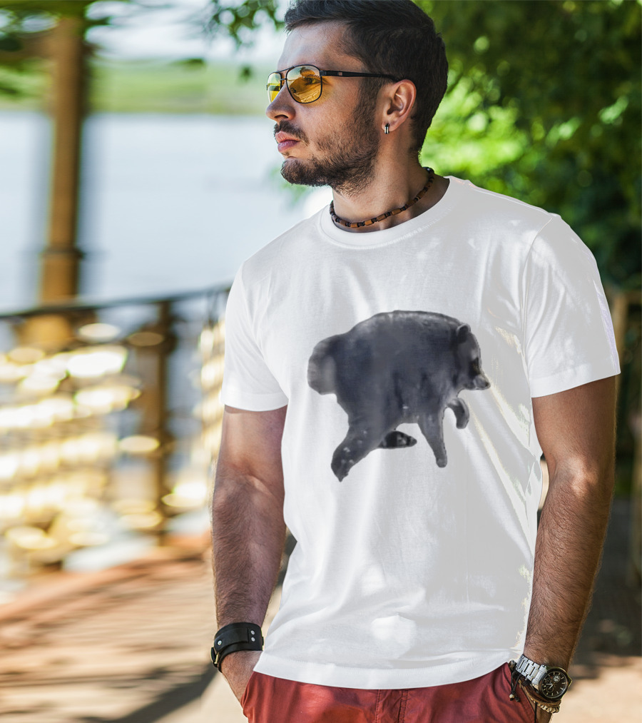 Jimothy Club Basic Bear Walking T-Shirt